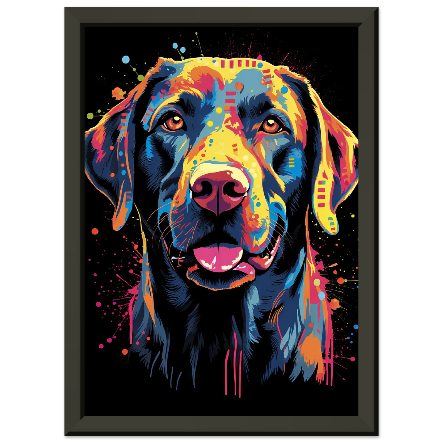 Labrador Hund Pop-Art (DOG02)