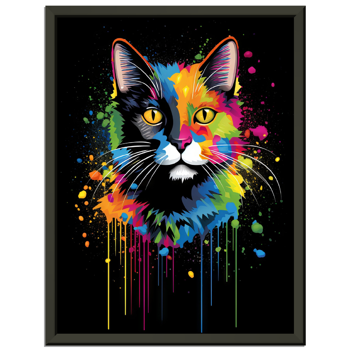 Domestic cat pop art (CAT04)