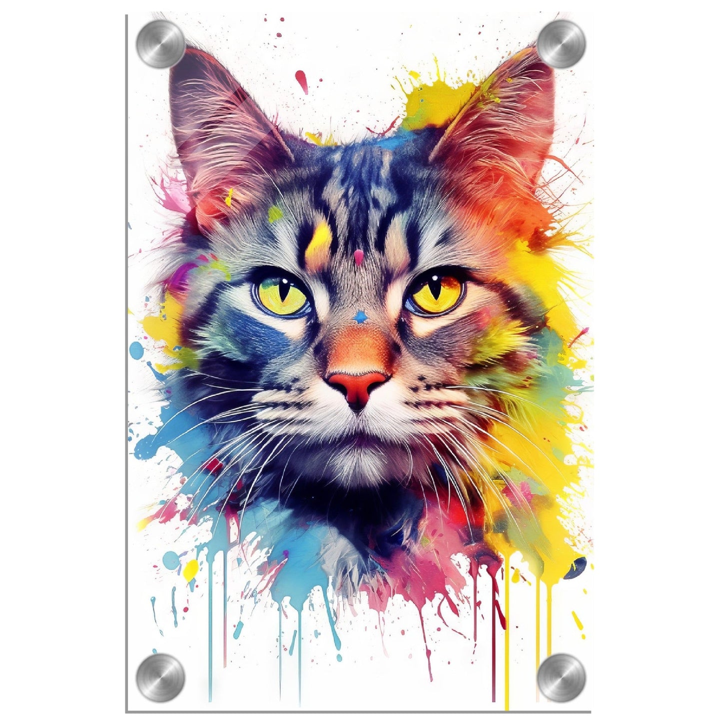 Domestic cat pop art (CAT06)