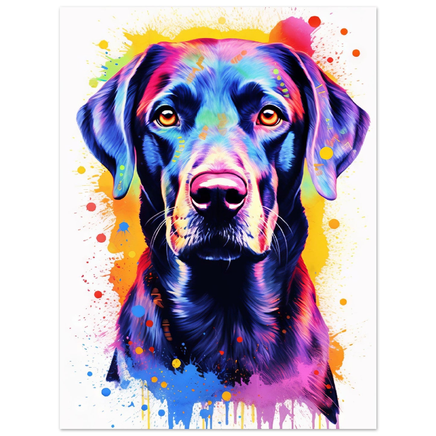 Labrador Hund Pop-Art (DOG06)