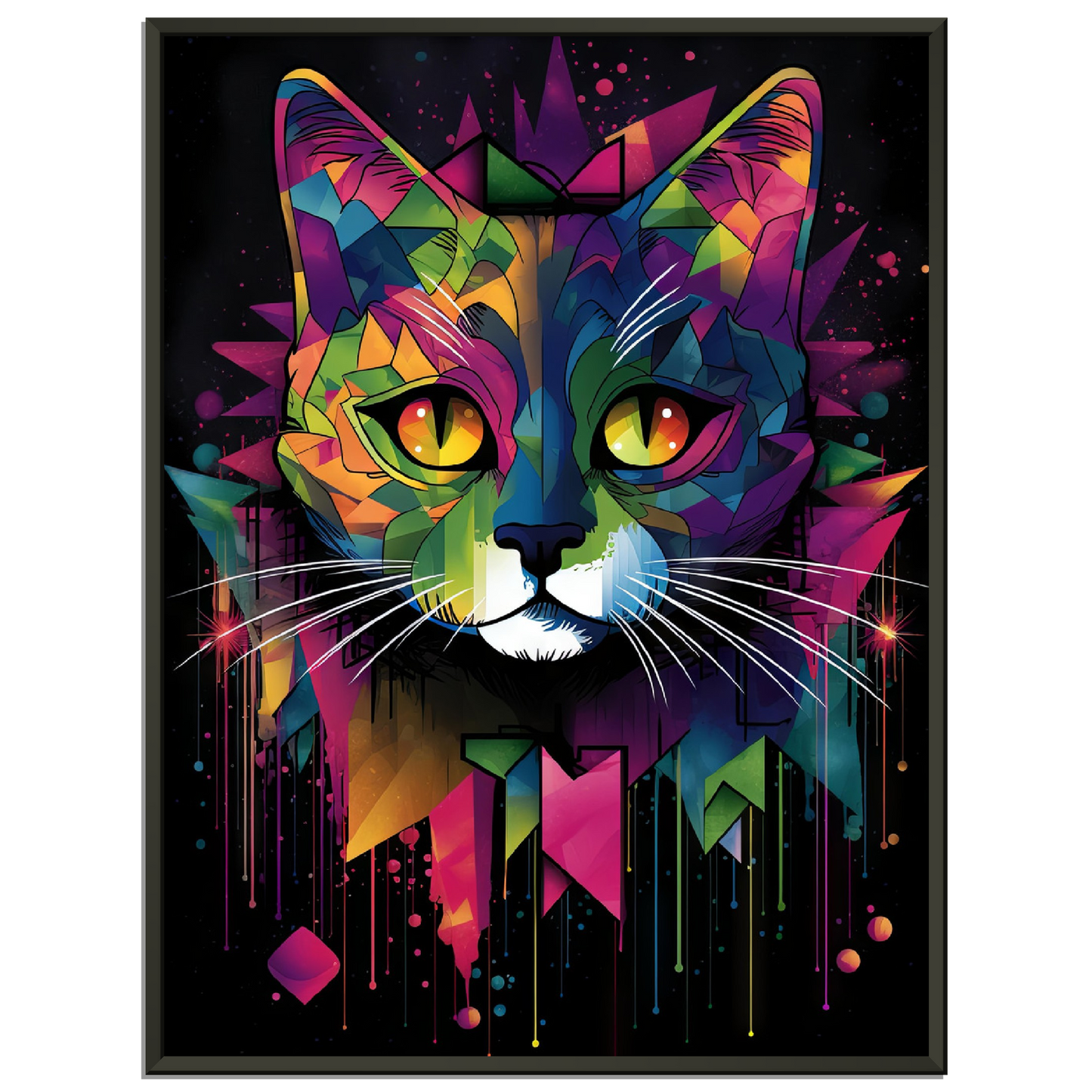 Domestic cat pop art (CAT03)