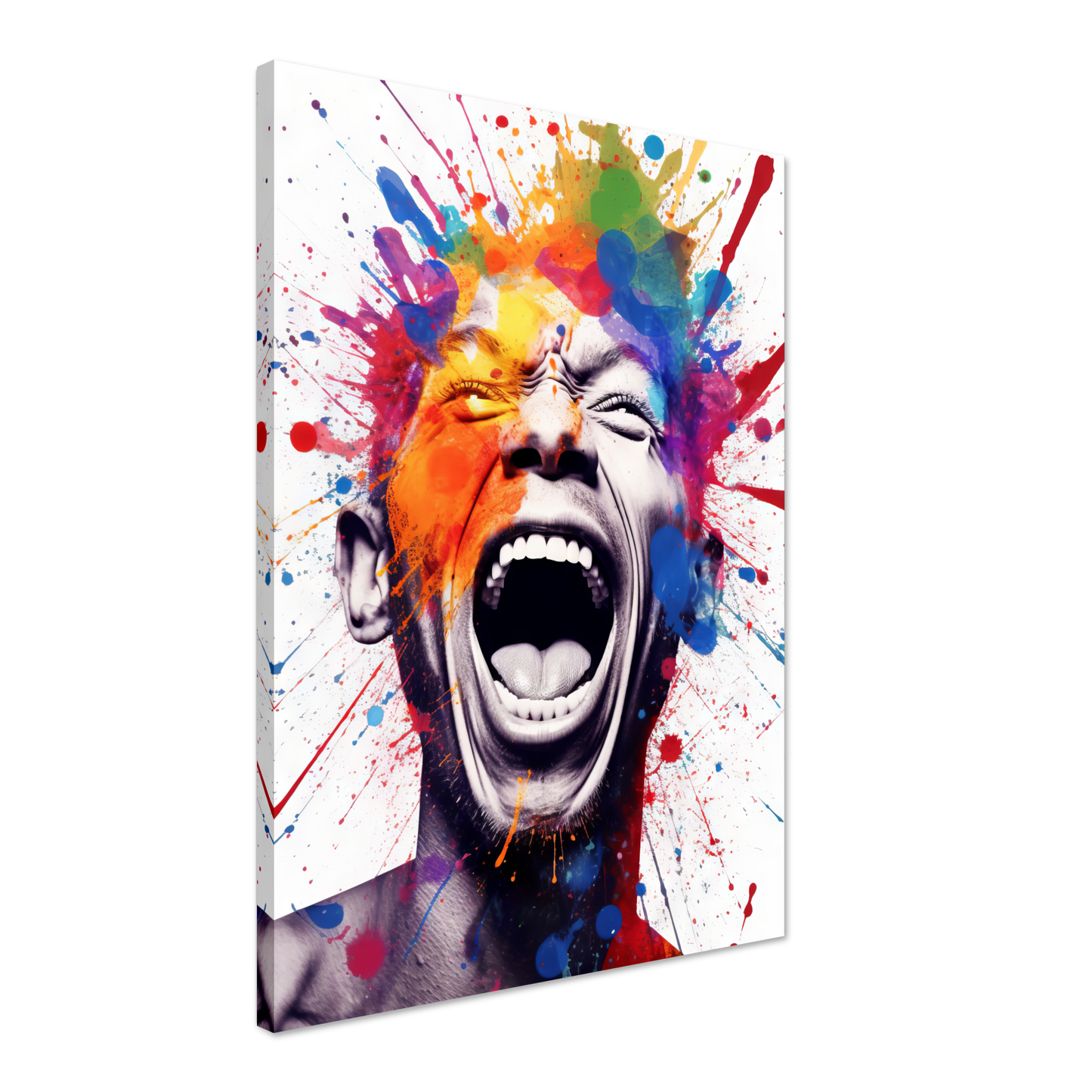 Mann schreit Pop-Art (POP42)