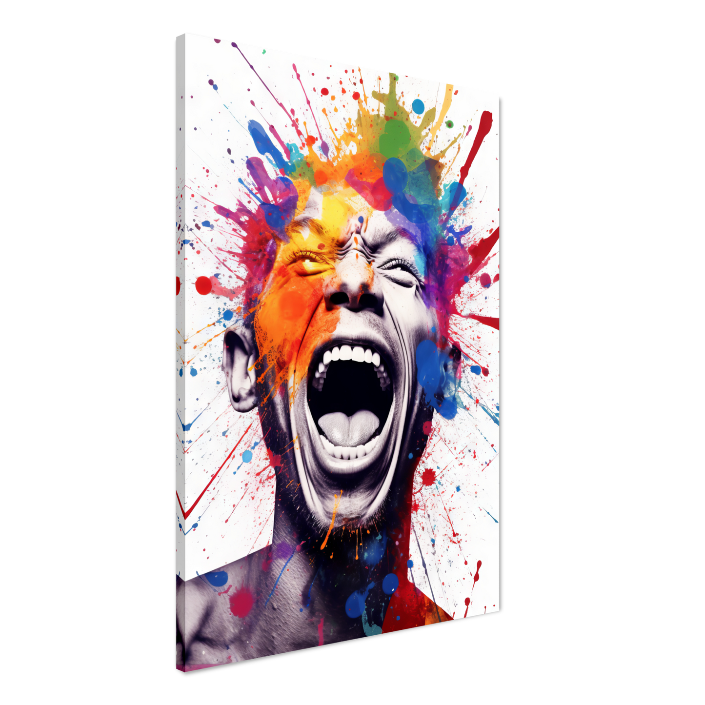 Mann schreit Pop-Art (POP42)