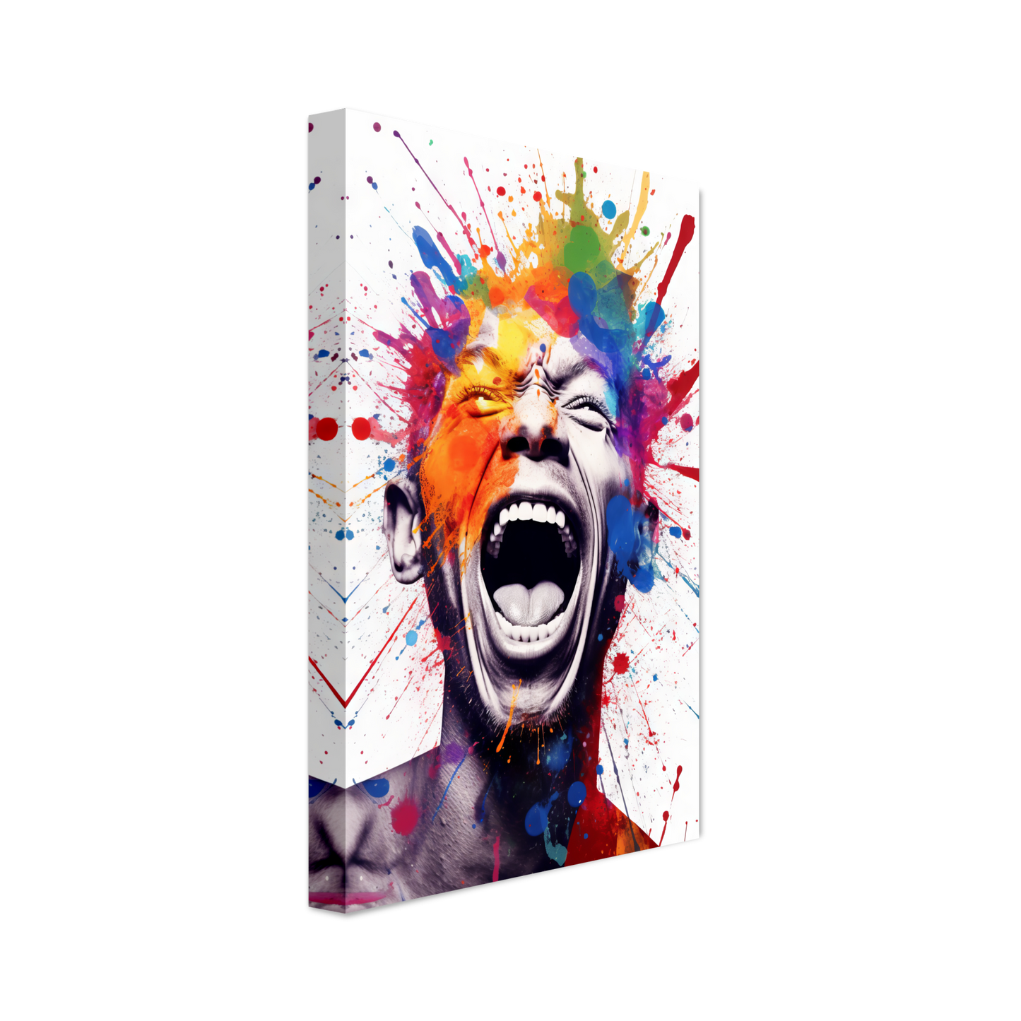 Mann schreit Pop-Art (POP42)