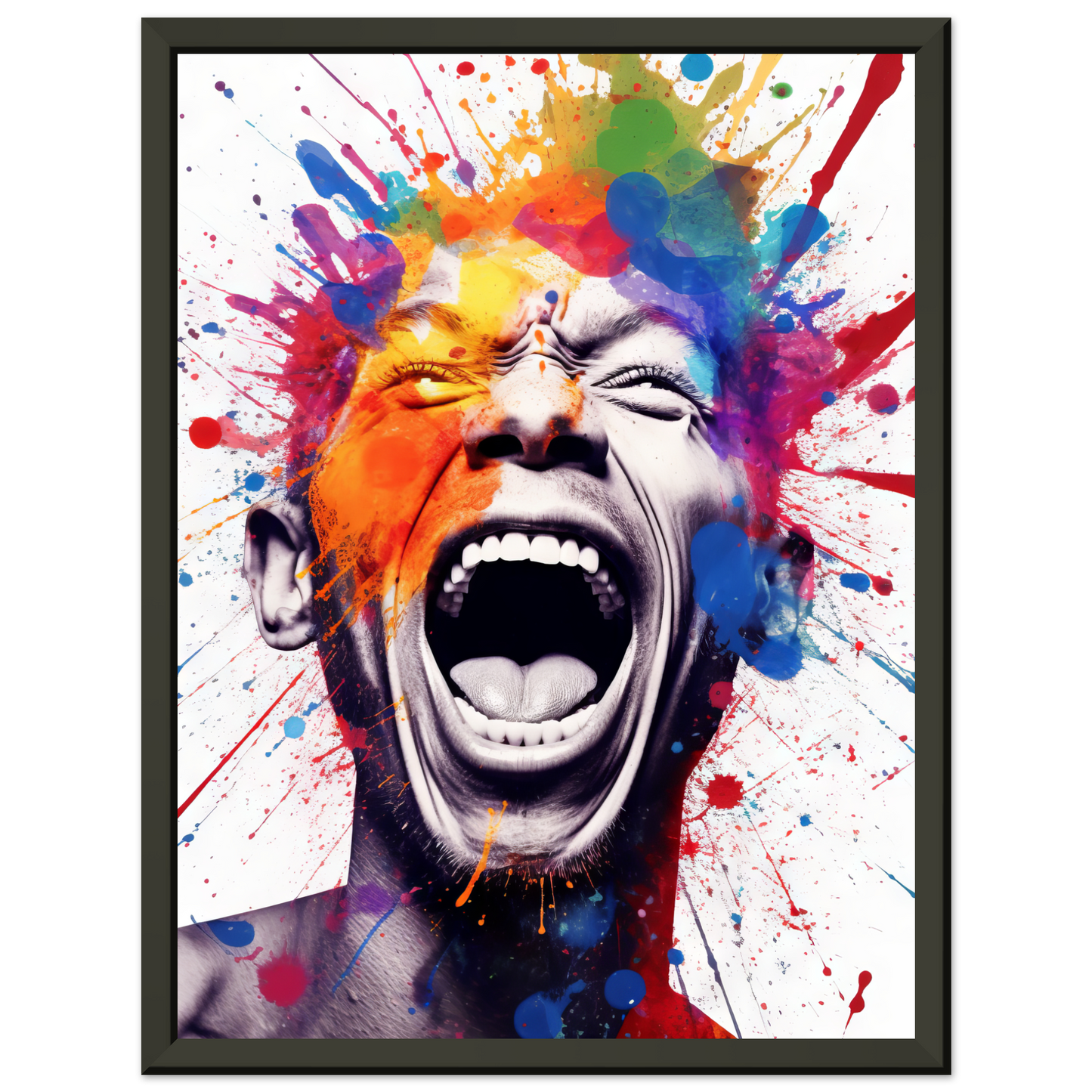 Mann schreit Pop-Art (POP42)