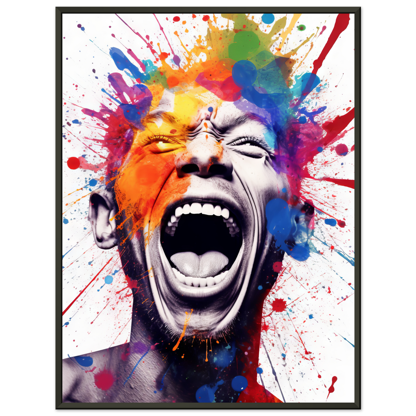 Mann schreit Pop-Art (POP42)