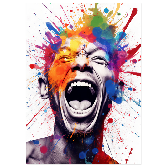 Man screaming pop art (POP42)